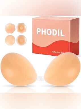 PHODIL Nude Adhesive Silicone Bra